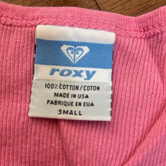 Roxy Pink Ribbed Tank Top - Roxy - Picture 3 of 4